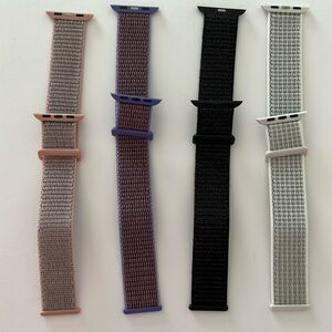 4-Pack Sport Loop Watch Bands